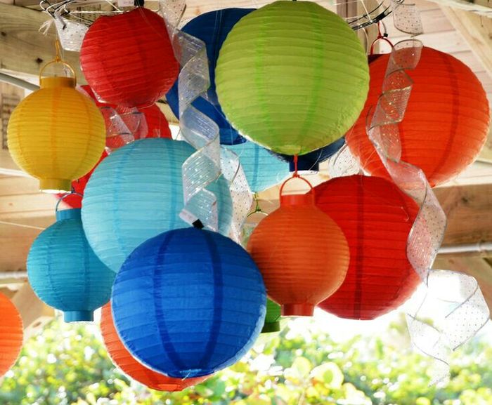 Decoración con lamparas de papel - 21