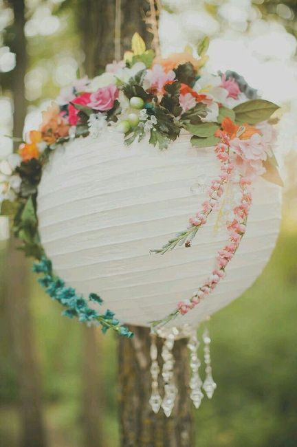 Decoración con lamparas de papel - 26