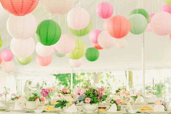Decoración con lamparas de papel - 33