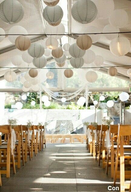 Decoración con lamparas de papel - 38