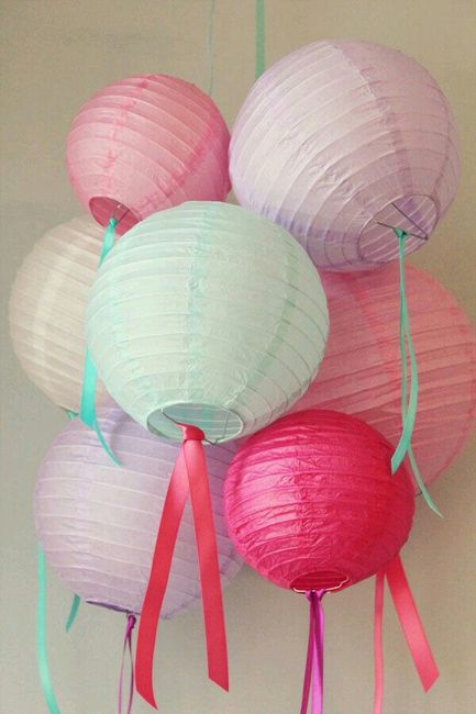 Decoración con lamparas de papel - 50