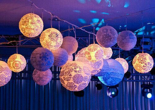 Decoración con lamparas de papel - 52