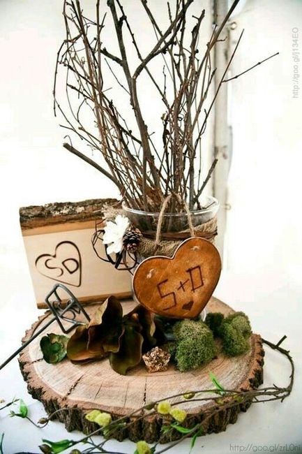 Ideas con madera para su boda - 17