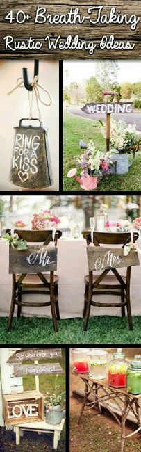 Ideas con madera para su boda - 54
