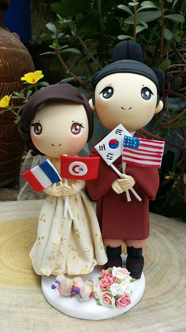  Cake toppers de parejas internacionales - 12