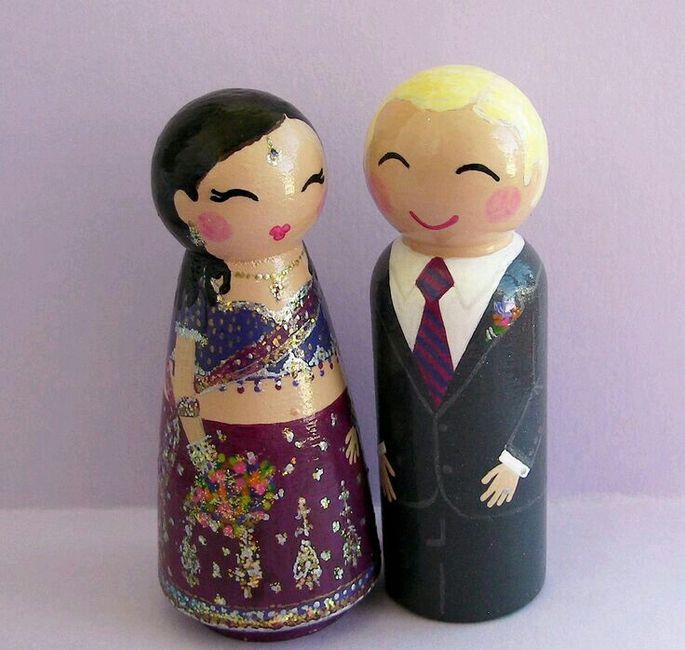  Cake toppers de parejas internacionales - 27