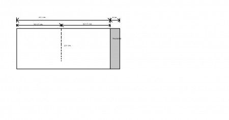 rectangulo para cuerpo de sombrero