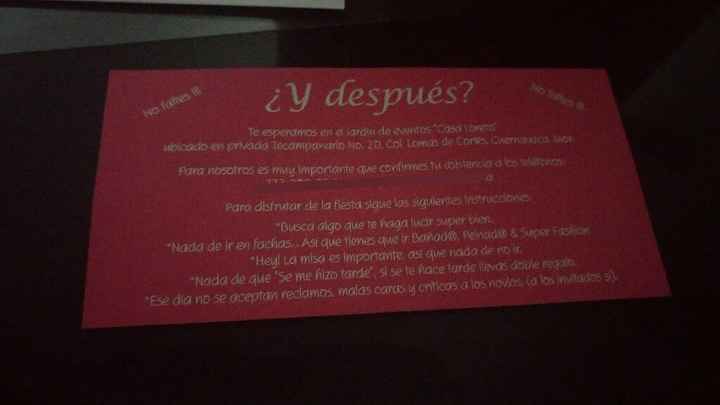 Nos entregaron las invitaciones!! - 2