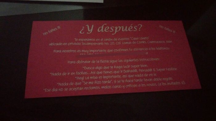 Nos entregaron las invitaciones!! - 2