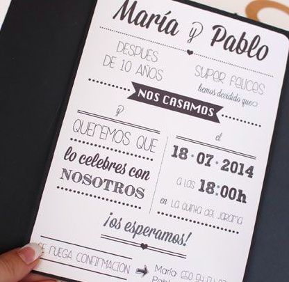 INVITACION BODA