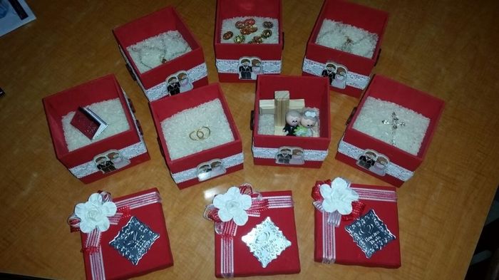 Cajitas para padrinos