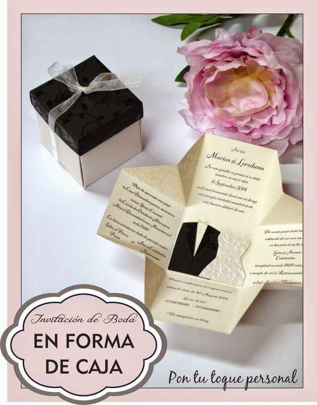 Invitaciones en forma de novios - 1