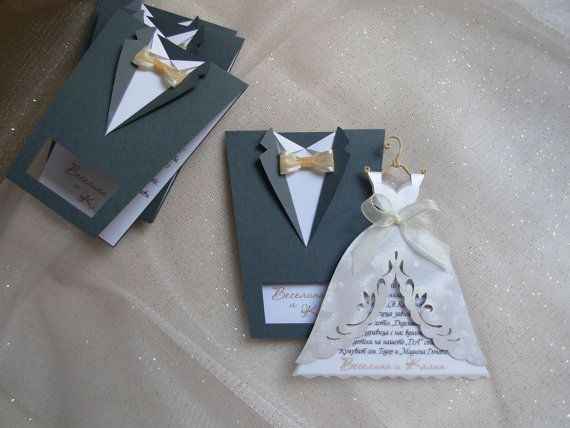 Invitaciones en forma de novios - 2