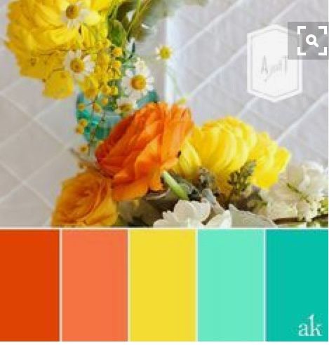 Combinaciones de colores en blanco y naranja - 5