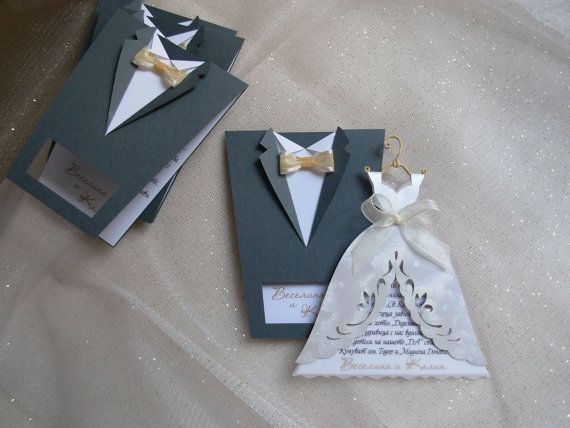 Invitaciones en forma de novios - 2