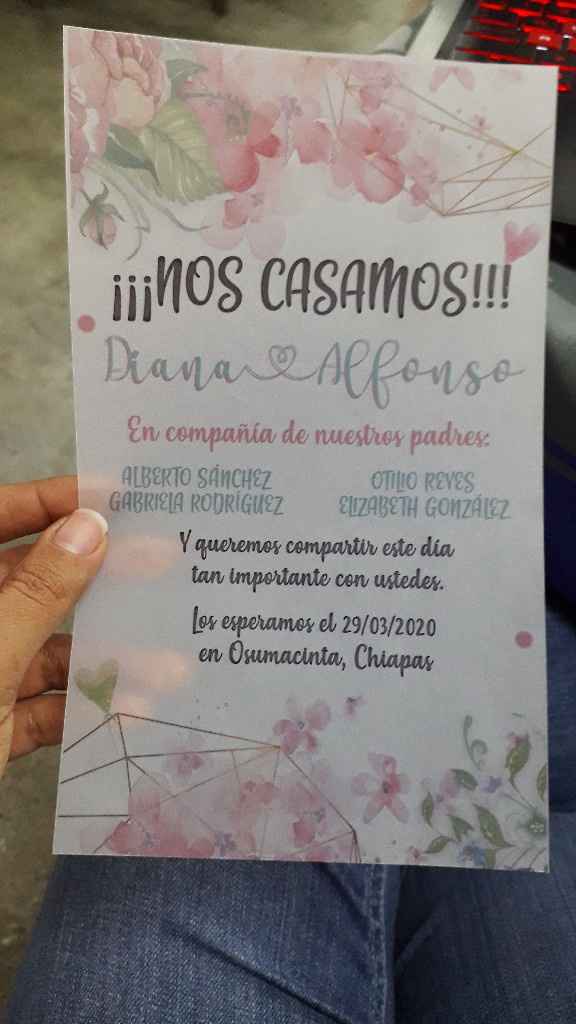 Por fin las invitaciones - 1