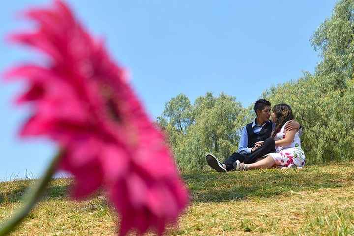 Con una de mis flores favoritas.