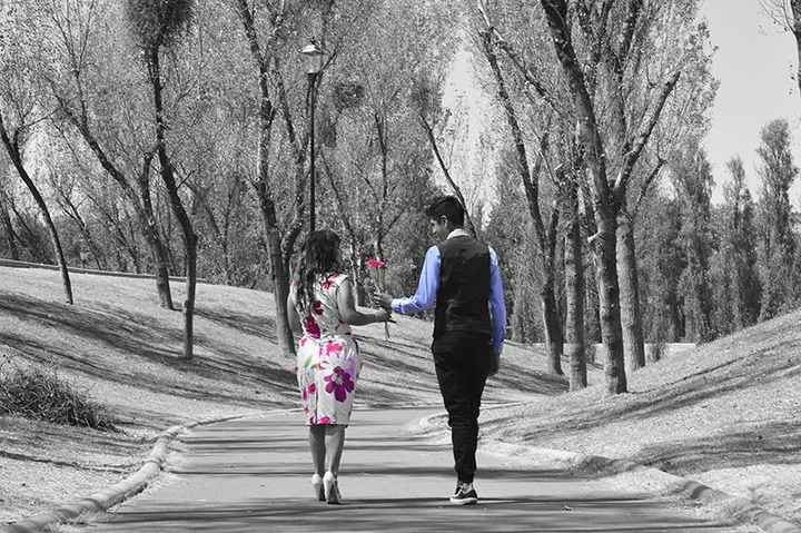 Nosotros representando cuando nos conocimos