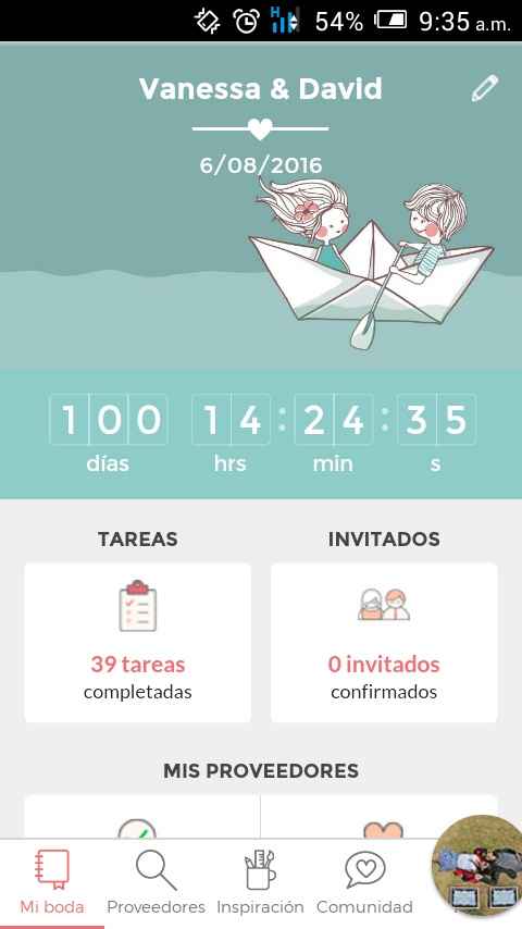 100 días para nuestro gran día B!