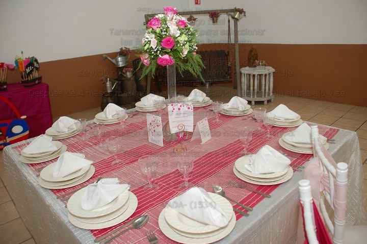 Decoración de mesas para invitados