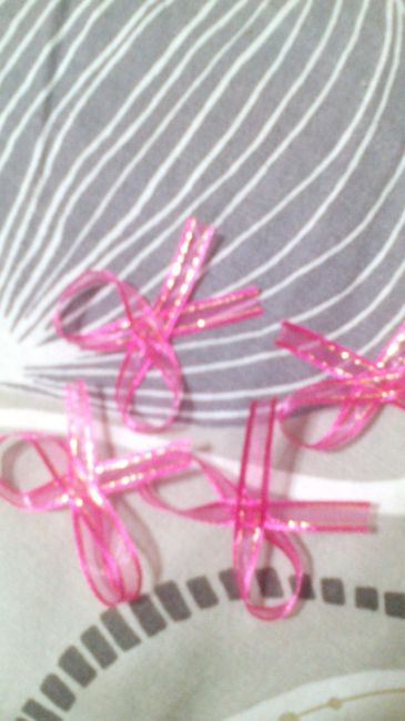 Nuestros moñitos terminados