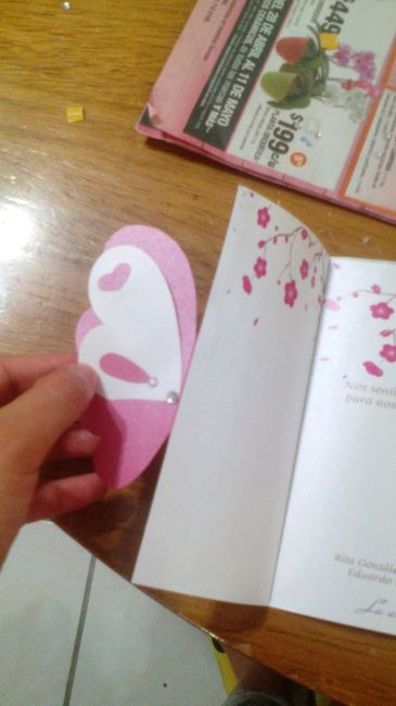 Ya seca ahora si ya se puede ir abrir nuestra invitación de las amas de la mariposa.