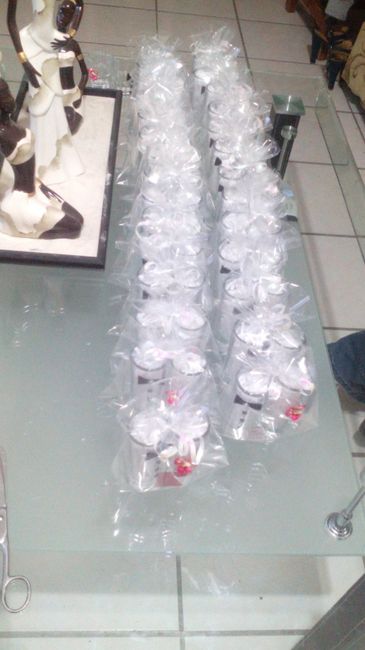 Manos a la obra en nuestros recuerditos para los hombres.