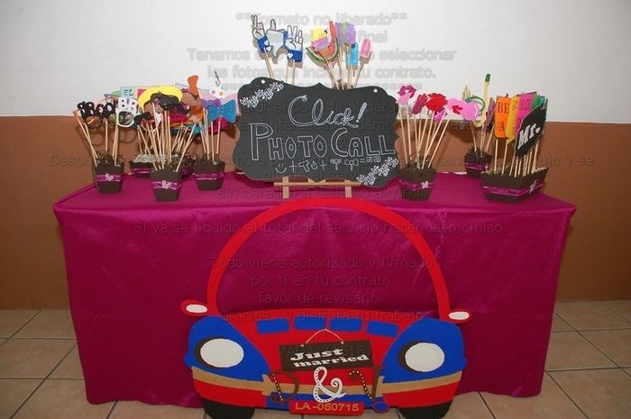 Mesa de Photocall para esa fotos divertidas