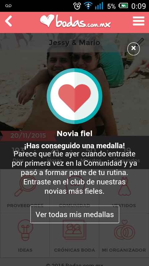 Mi medalla de novia fiel.! - 1