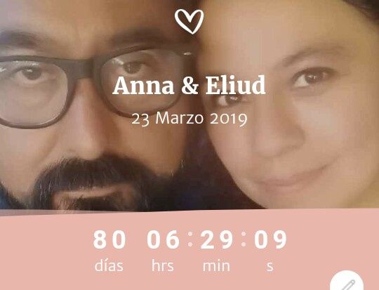 Mi marcador en el primer día del año 2019⏳👰🏻🤵🏻 - 1