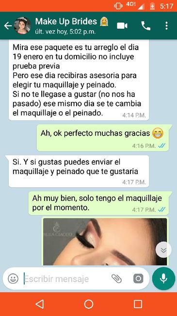 Prueba de maquillaje y peinado. Se paga? - 1