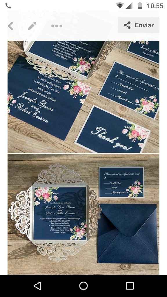 Completa la frase: Mis invitaciones serán... - 1