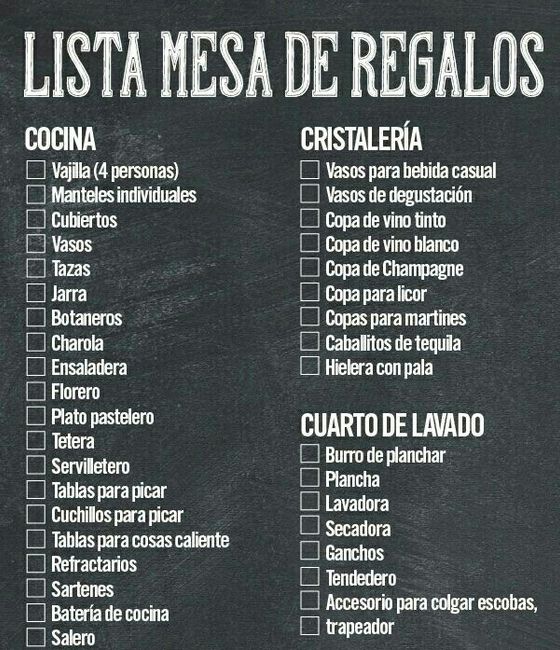  Mesa de regalos, cosas que tienes que saber - 1