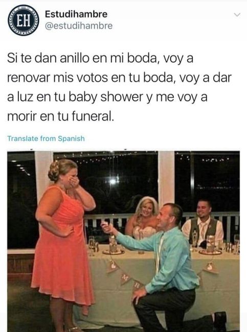 Propuesta de matrimonio a una invitada - 1