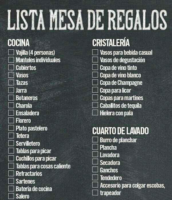  Mesa de regalos, cosas que tienes que saber - 1