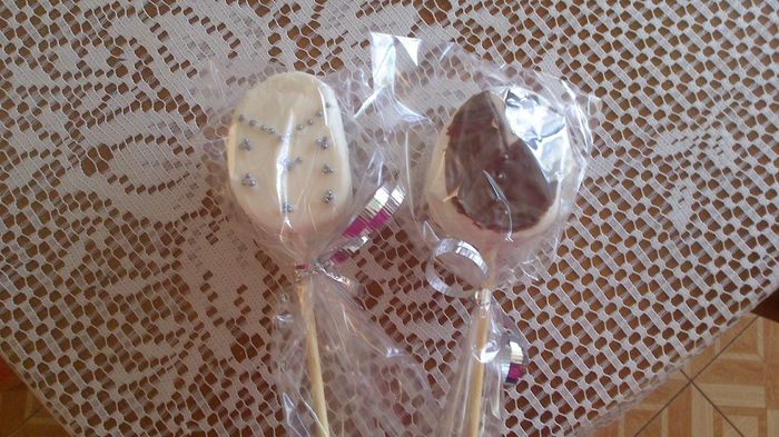 Mis paletas de bombón con chocolate