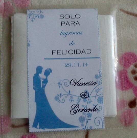 Nuestros pañuelos para lagrimas de felicidad