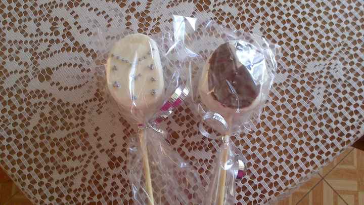 Mis paletas de bombón con chocolate