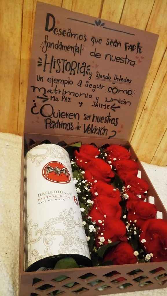 Cuanto tiempo de anticipación pidieron a sus padrinos? - 1