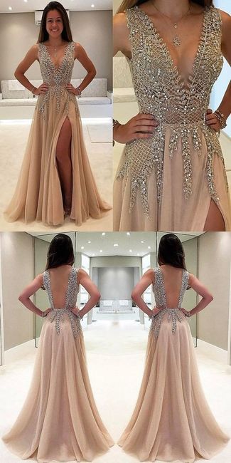vestido brillo dama