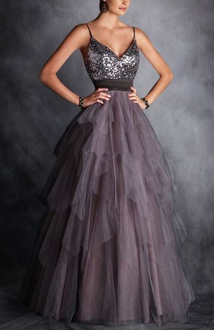 vestido brillo dama