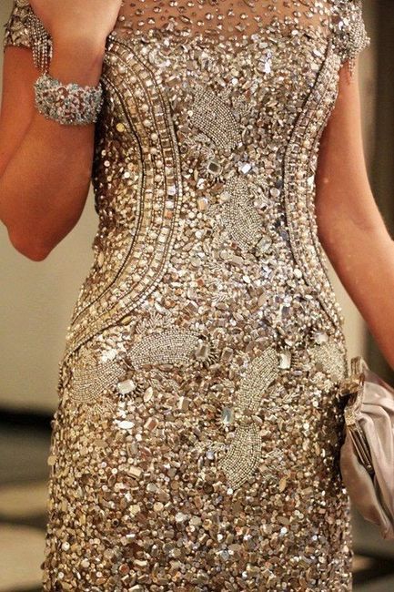 vestido brillo dama