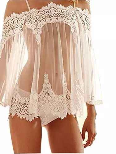 1. Camisón transparente con shorts