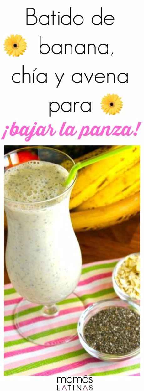 3- Plátano, chia y avena