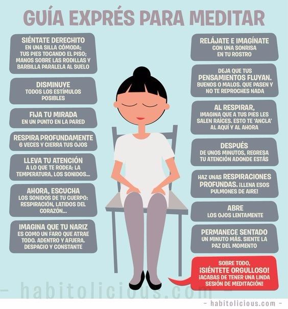3- Meditación, tratemos de tener momentos a solas para hablar con nosotras mismas