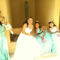 con mis hijas y mi pequeña sobrina