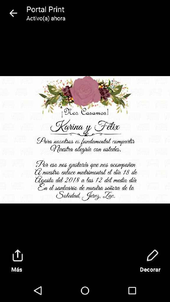 Mis invitaciónes - 1