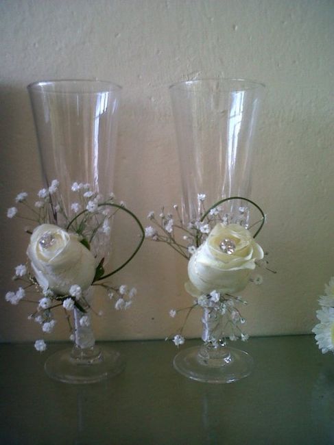 copas de los novios