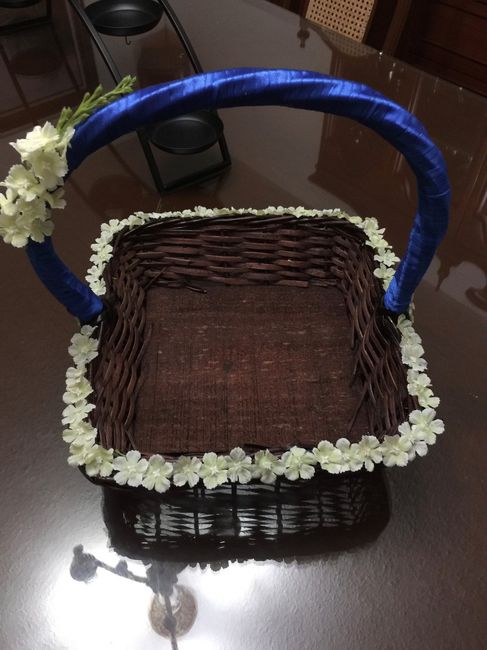 La canasta para las flores