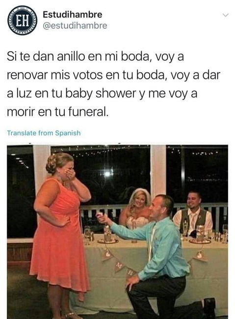 Pedir matrimonio en una boda 1